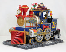 Load image into Gallery viewer, Mr Christmas CANNONBALL TRAIN 26914 Millenium Edition Smokes 16 songs Action C-7
