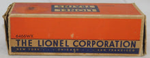 Load image into Gallery viewer, Lionel postwar 6466WX tender WHISTLES add sound to ANY steam engine 1948-49 BOXD