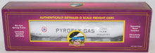 Load image into Gallery viewer, MTH 20-96007 PYROFAX Gas 33K Gallon tank car SHPX 16 086 Premier 1/48 O scale