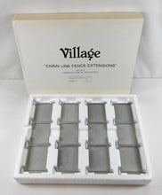 Load image into Gallery viewer, Department 56 Village Chain Link Fence Extensions Set Of 4 Boxed 5235-3 Silver