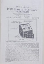 Load image into Gallery viewer, Lionel Type V transformer 150 watts RUNS 4 TRAINS 1939-47 RED PRINT O / STANDARD C-7
