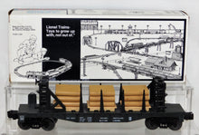 Load image into Gallery viewer, Lionel 6-16347 Ontario Northland Bulkhead Flat Car w/ Wood Load diecast sprung trucks