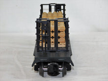 Load image into Gallery viewer, Lionel 6-16347 Ontario Northland Bulkhead Flat Car w/ Wood Load diecast sprung trucks