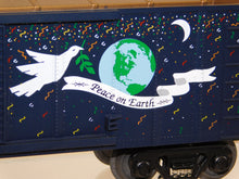 Load image into Gallery viewer, MTH 30-7460 HAPPY NEW YEAR 2000 Boxcar Peace on Earth Unique Sides Dove Baby C-7