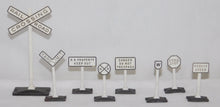 Load image into Gallery viewer, Lionel Trains #309 Railroad Yard Signs Set Boxed O gauge Postwar Collectors! CLEAN & CRISP