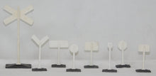 Load image into Gallery viewer, Lionel Trains #309 Railroad Yard Signs Set Boxed O gauge Postwar Collectors! CLEAN & CRISP