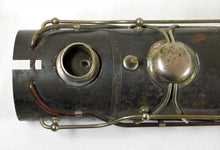 Load image into Gallery viewer, Prewar Lionel Standard Gauge 385E SHELL 2-4-2 Steam Engine DkGray copper & silver