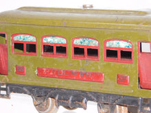 Load image into Gallery viewer, Lionel 529 529 1920s Passenger Coaches Olive Green w/ maroon plates O gauge