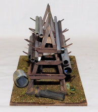 Load image into Gallery viewer, Custom BUILT Parker Pipe Rack Yard Diorama Hangman Creek #003 O/On3/On30 1/48