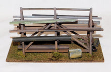 Load image into Gallery viewer, Custom BUILT Parker Pipe Rack Yard Diorama Hangman Creek #003 O/On3/On30 1/48
