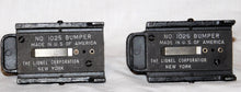Load image into Gallery viewer, Lionel 1025 Black Bumpers LOT OF TWO Lighted Die Cast Tested works Prewar nickel trim O