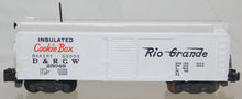 Load image into Gallery viewer, American Flyer 25049 DRGW Rio Grande lns Cookie Box Car Walking Brakeman BOXED with Instructions