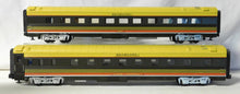 Load image into Gallery viewer, MTH 20-6615 SEABOARD 2CarSet 70' Aluminum Passenger Streamliner Sleeper Diner C-9