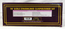 Load image into Gallery viewer, MTH 20-6628 TEXAS SPECIAL 2-Car 70' Streamlined Slpr/Diner Passenger Set MKT Kty