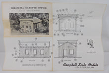 Load image into Gallery viewer, Campbell #380 HO scale Columbia Gazette Office Kit Complete SEALED BAGS Vintage