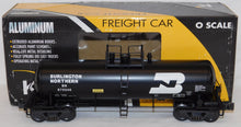 Load image into Gallery viewer, K-Line K-90014 Burlington Northern Semi Scale Aluminum Tank Car BN Railroad O KCC exclusive