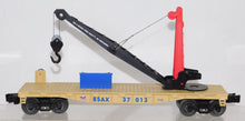 Load image into Gallery viewer, Lionel Boy Scouts of America 6-37013 Derrick Car crane flat w/ hook 100 years an