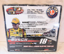 Load image into Gallery viewer, Lionel T1828TRAIN Kyle Busch 18 Train Set M&Ms Nascar Steam C-10 SEALED O SCARCE