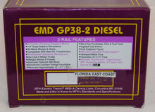 Load image into Gallery viewer, MTH CUSTOM PAINT GP38-2 Florida East Coast Diesel Engine Premier C-8 FEC 510