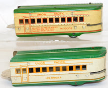 Load image into Gallery viewer, Marx M10005 Union Pacific passenger Set Green Cream Streamline UP windUp +USRPO