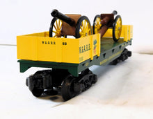Load image into Gallery viewer, K-Line K661-8011 W&A Classic Flat Car w/2 diecast Cannons W.&.A.R.R. Boxed 19th Century BOXED