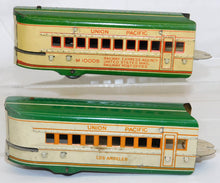 Load image into Gallery viewer, Marx M10005 Union Pacific passenger Set Green Cream Streamline UP windUp +USRPO