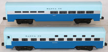 Load image into Gallery viewer, MTH 20-6118 Santa Fe Blue Goose 2 Car 60' Streamline Passenger Set 15" Alumnum C7