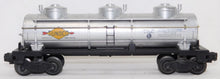 Load image into Gallery viewer, Lionel 6415 Sunoco 3 Dome Tank Car 1953-55 6600 gal diecast trucks EARLIEST version
