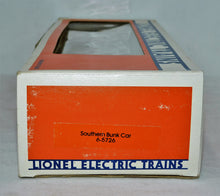Load image into Gallery viewer, Lionel Trains 6-5726 Southern Railway Lighted 1984 Uncataloged Bunk Car MOW 027