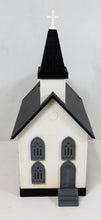 Load image into Gallery viewer, MTH 30-9002 #5 Country Church white w/black roof graywindows assmbld Ogauge '97
