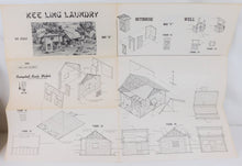 Load image into Gallery viewer, Campbell #365 HO scale Laundry & Cigar Store SEALED bags wood Kit +instr Vintage