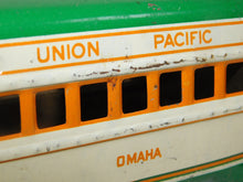 Load image into Gallery viewer, Marx M10005 Union Pacific passenger Set Green Cream Streamline UP windUp +USRPO