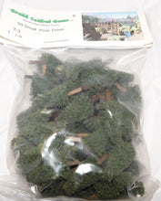 Load image into Gallery viewer, Grand Central Gems #T-3 Scenery 50 Small Pine Trees All Scale 3" tall OOP HO S O