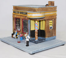 Load image into Gallery viewer, Menards 279-8488 Halls of Handsome BarberShop O gauge lighted + 6 figures barber