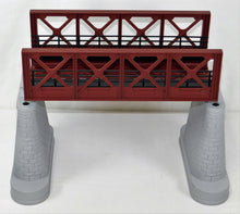 Load image into Gallery viewer, MTH Trains O Gauge RealTrax RUST Girder Bridge #1 w/ piers 10" long three rail