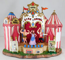 Load image into Gallery viewer, LEMAX 64492 Carnival Side Shows Circus Performers Animated Sound Light 2006 WRX