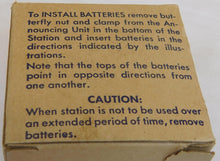 Load image into Gallery viewer, NOMA Talking Station BOX ONLY for batteries & Signs Make yours COMPLETE SCARCE