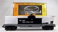 Load image into Gallery viewer, MTH Trains 30-7658 Flatcar with Operating Helicopter C-9 O gauge MTH Transport