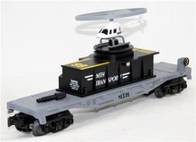 Load image into Gallery viewer, MTH Trains 30-7658 Flatcar with Operating Helicopter C-9 O gauge MTH Transport