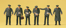 Load image into Gallery viewer, Preiser #10490 Streetcar working tram Staff HO Scale 1/87 six Railroad figures