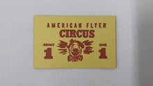 Load and play video in Gallery viewer, American Flyer Circus Assembled Cutouts Diorama of Set 5002T Landscaped +Tickets