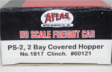 Load image into Gallery viewer, Atlas HO PS-2 36' Two Bay Covered Hopper Clinchfield #60121 gray C-10 NOS CRR