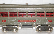 Load image into Gallery viewer, Lionel 341 Standard Gauge Passenger car Observation Gray/Maroon Lionel Lines 12"