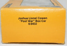 Load image into Gallery viewer, Lionel Trains 9432 Joshua Lionel Cowen 100th Anniversary Bday Boxcar POSTWAR