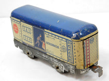 Load image into Gallery viewer, Marx 555 Colorado Southern Man in Door 6" tinplate refrigerator C&S silver base