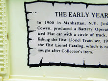 Load image into Gallery viewer, Lionel Trains 9429 Joshua Lionel Cowen 100th Anniversary Bday Boxcar Early Years