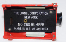 Load image into Gallery viewer, Lionel 260 Red Bumper Lighted Die Cast BOXED Tested works Lighted O/027 Super O