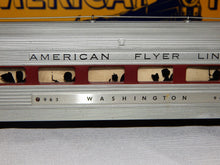 Load image into Gallery viewer, American Flyer Silver Flash Passenger Set K5469WT PA diesels 477 478 Chestnut stripes