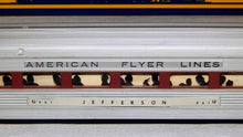 Load image into Gallery viewer, American Flyer Silver Flash Passenger Set K5469WT PA diesels 477 478 Chestnut stripes
