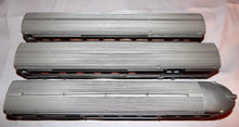 Load image into Gallery viewer, American Flyer Silver Flash Passenger Set K5469WT PA diesels 477 478 Chestnut stripes